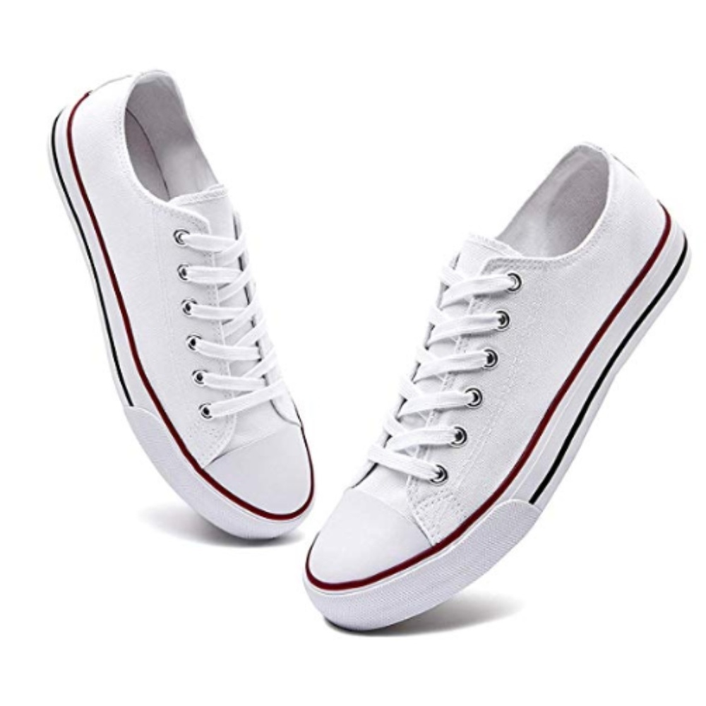 Womens Sneakers Casual Low Top Lace Ups Canvas